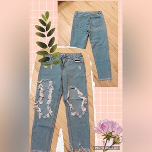 Vintage Ripped jeans for summer